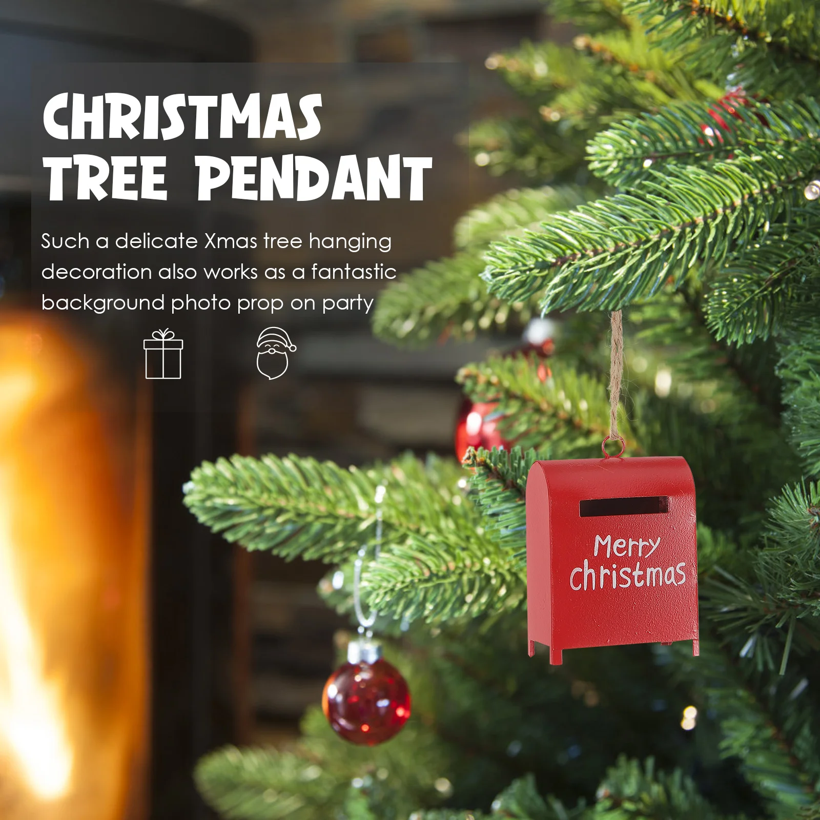 

Vintage Christmas Mailbox Tree Ornament Decoration Decorations for Holidays Ornaments