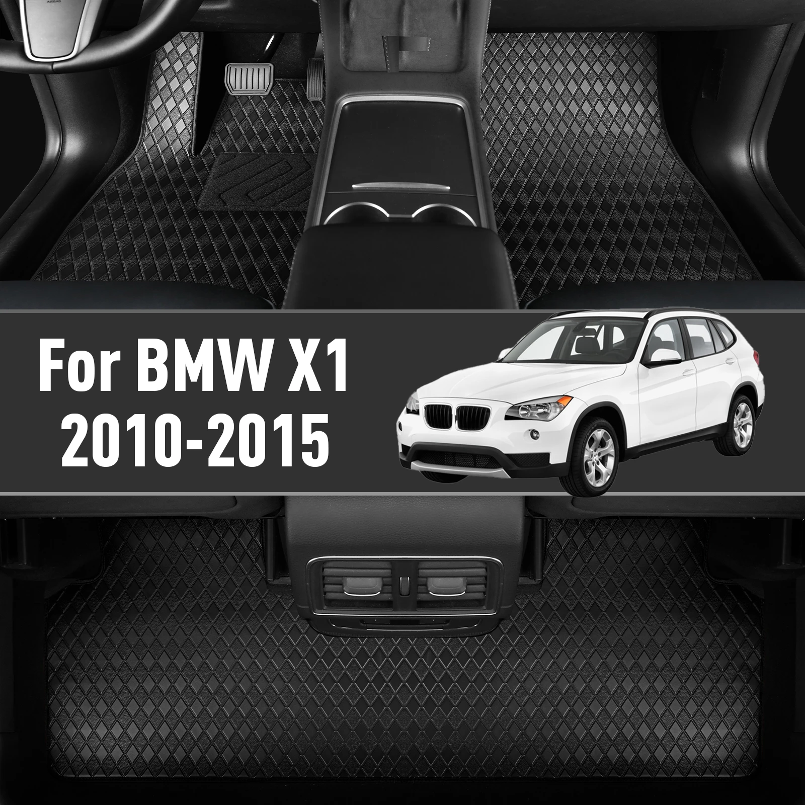 

Custom car floor mat for BMW X1 2010 2011 2012 2013 2014 2015 Carpet Cover Waterproof Non-slip Protector Accessories parts