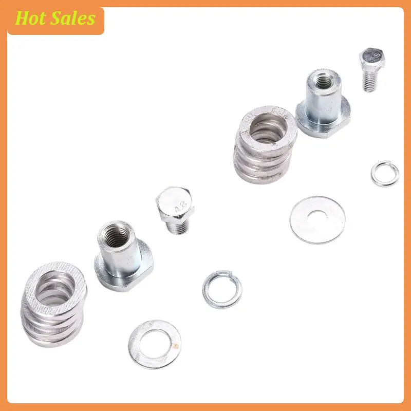 AA05 2PCS M14 M10 Angle Grinder Adapter Grooving Machine Adapter Conversion Kit Flange Metal Lock Nuts Slotting 100 150 Type