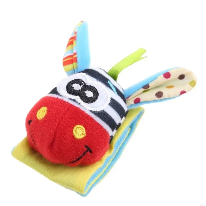 Y88D Animal infantil infantil garotos mão mão sinos meias pé chocates