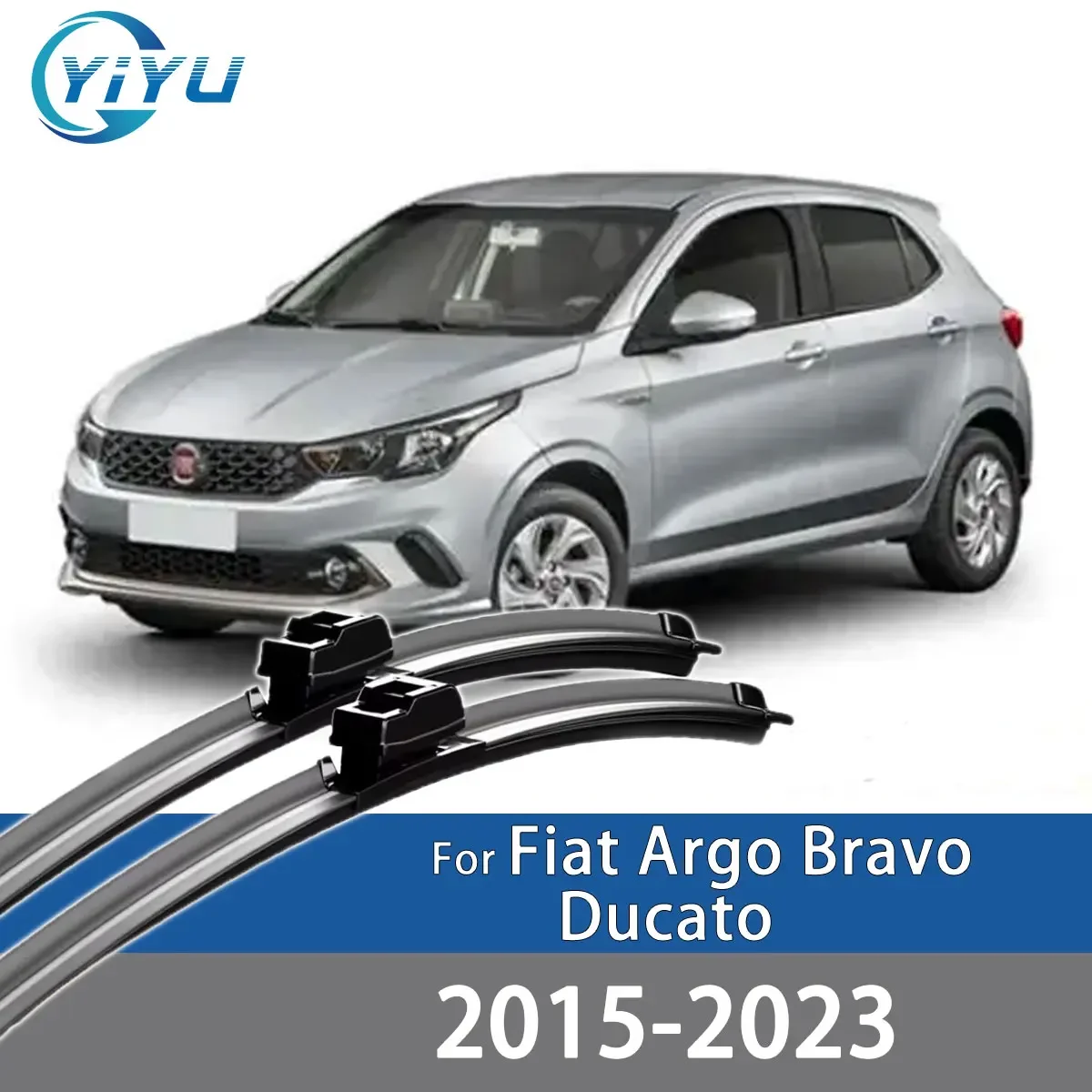 

2 шт. передних дворников для Fiat Argo Bravo Ducato 2015-2023, аксессуары для лобового стекла