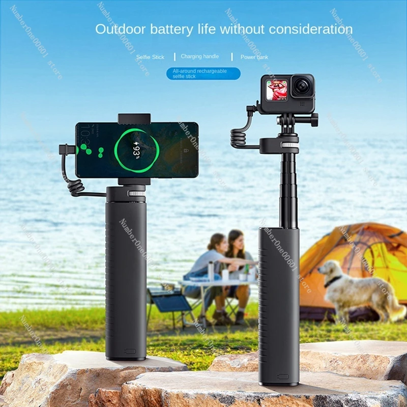 Universal Self-Timer Lever 10000Mah Power Bank Universal For Gopro Insta360 Action Sports Camera For Smart Phone