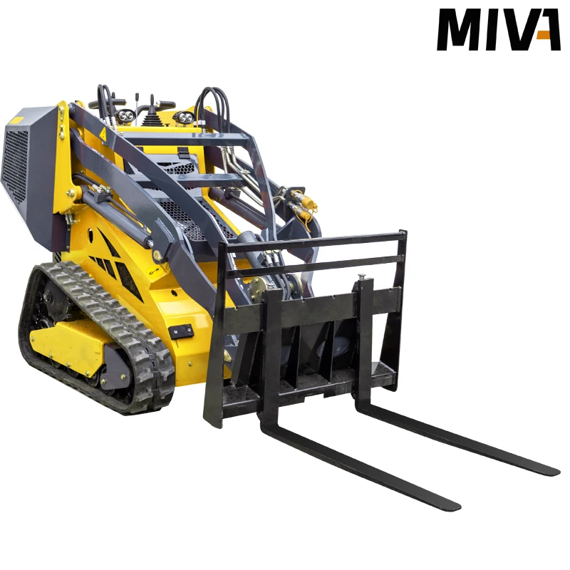 China Mini Skid Steer Multi Functional Skid Sliding Loader Diesel Small Shovel Crawler Hydraulic Track Loader Customized