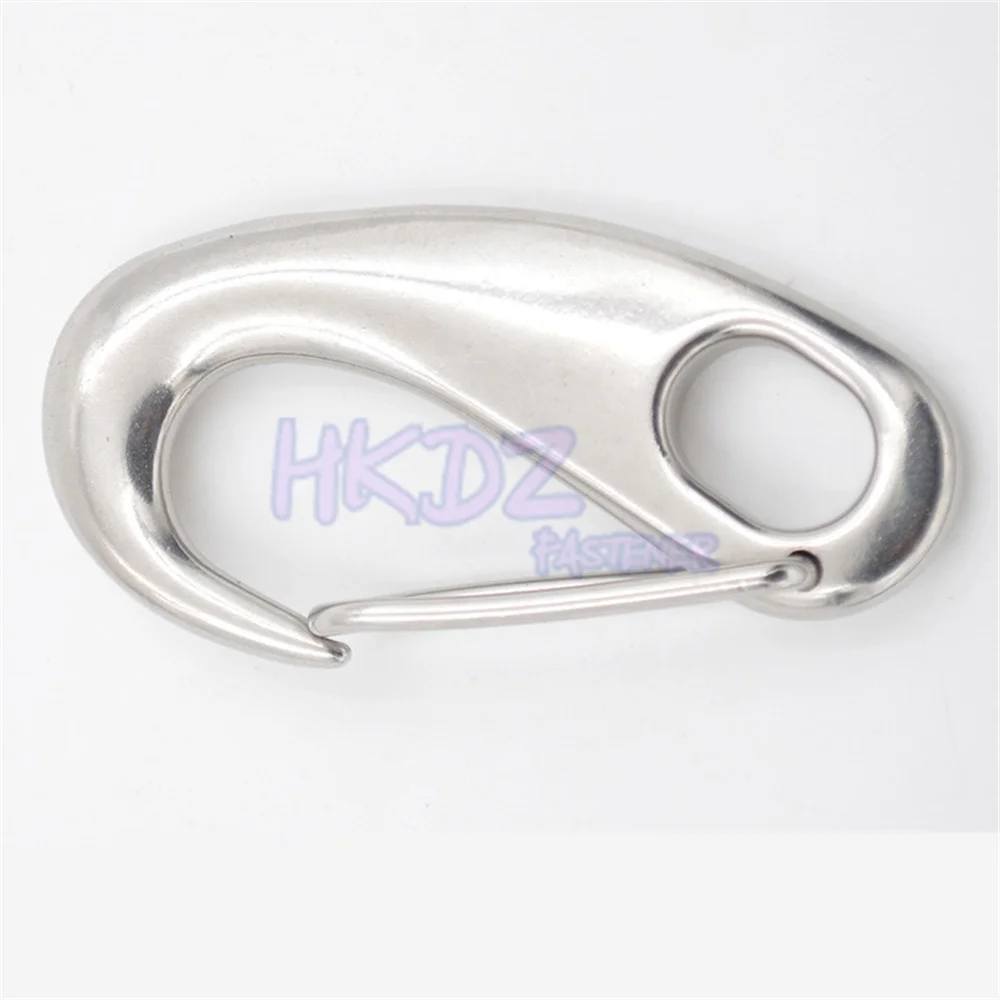 1PCS Quick Link Carabiner Buckle eye shackle Lobster Claw outdoor Stainless Steel Egg Shape Spring Snap Hook clips