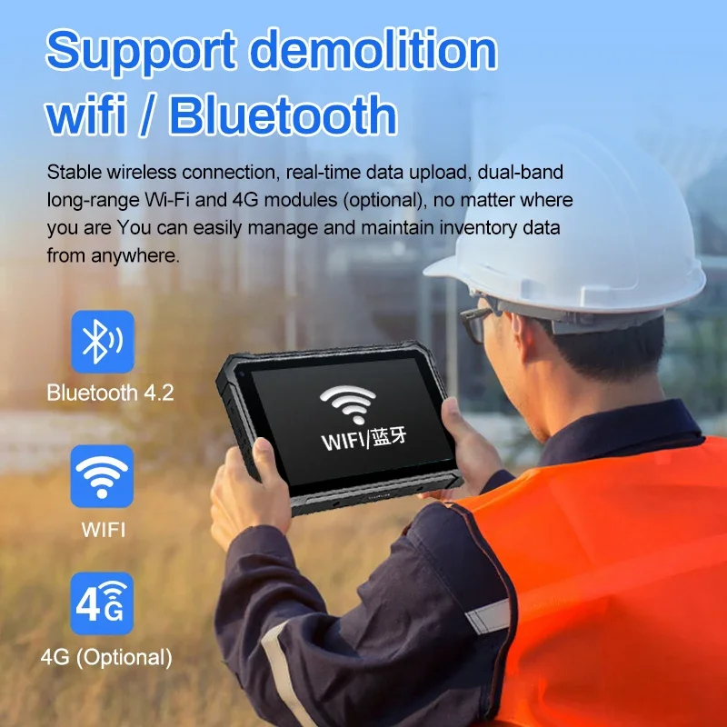 

IN STOCK OEM Detachable Wifi 8 Inch Industrial Tablet Usb3.0 Ip67 Win10 N4120 Quad Core Rugged Tablet Pc