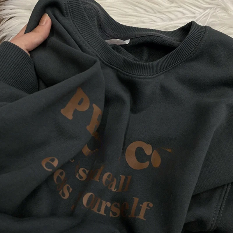 

Очаровательная толстовка с длинными рукавами для девочек 3 лет, весенне-осенняя одежда для подростков, корейская одежда в стиле SLE с круглым вырезом