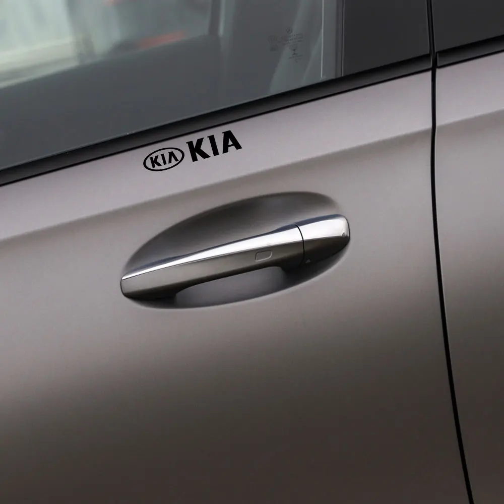 4 قطعة شعار سيارة PVC الجانب الجسم غطاء خزان الوقود شعار الجذع ملصق اكسسوارات لكيا سبورتاج ريو Ceed Morning K5 بيكانتو سورينتو #3