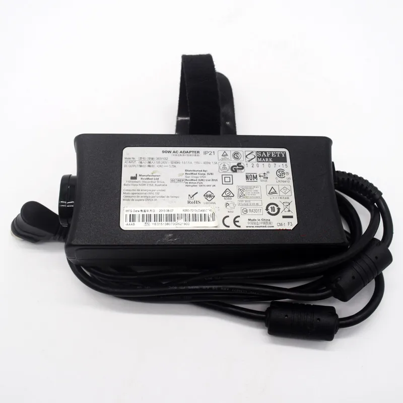 Imagem -02 - Adaptador ac para Resmed 369102 90w Cpap e Vpap Máquinas s9 Ip21 Fonte de Alimentação 24v 3.75a
