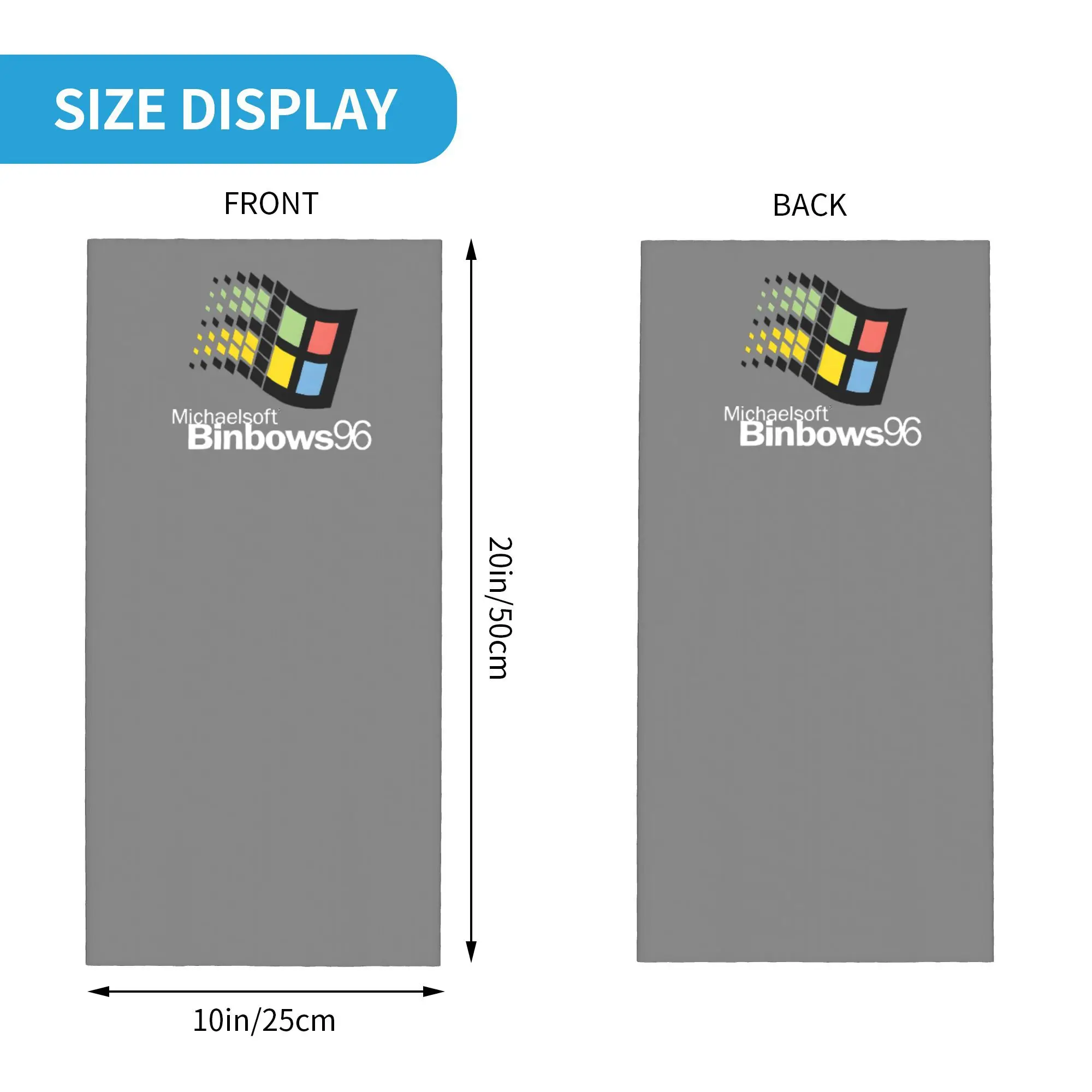 Windows 95 Geeks Nerd Mesh Bandana Ghetta per il collo Stampata Maschera avvolgente Sciarpa Maschera multiuso Sport all'aria aperta per uomini Donne Adulti