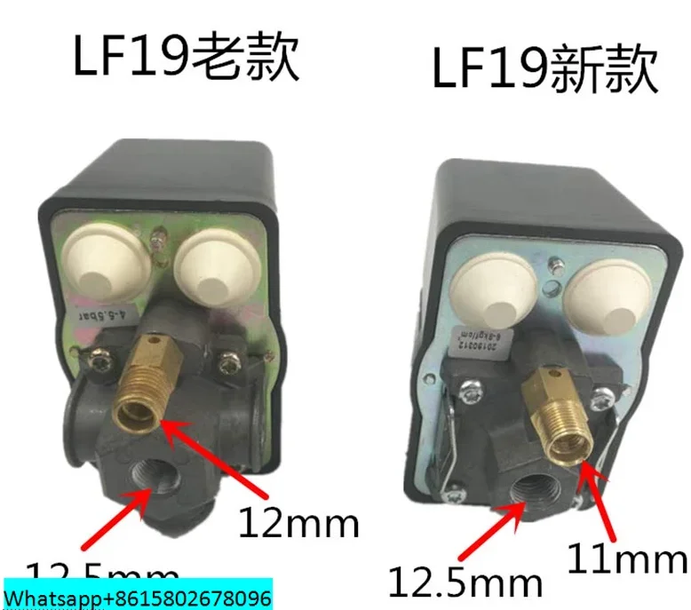 

2 шт. Регулируемый переключатель давления 220 В 380 в контроллер воздушного компрессора аксессуары для водяного насоса LF19