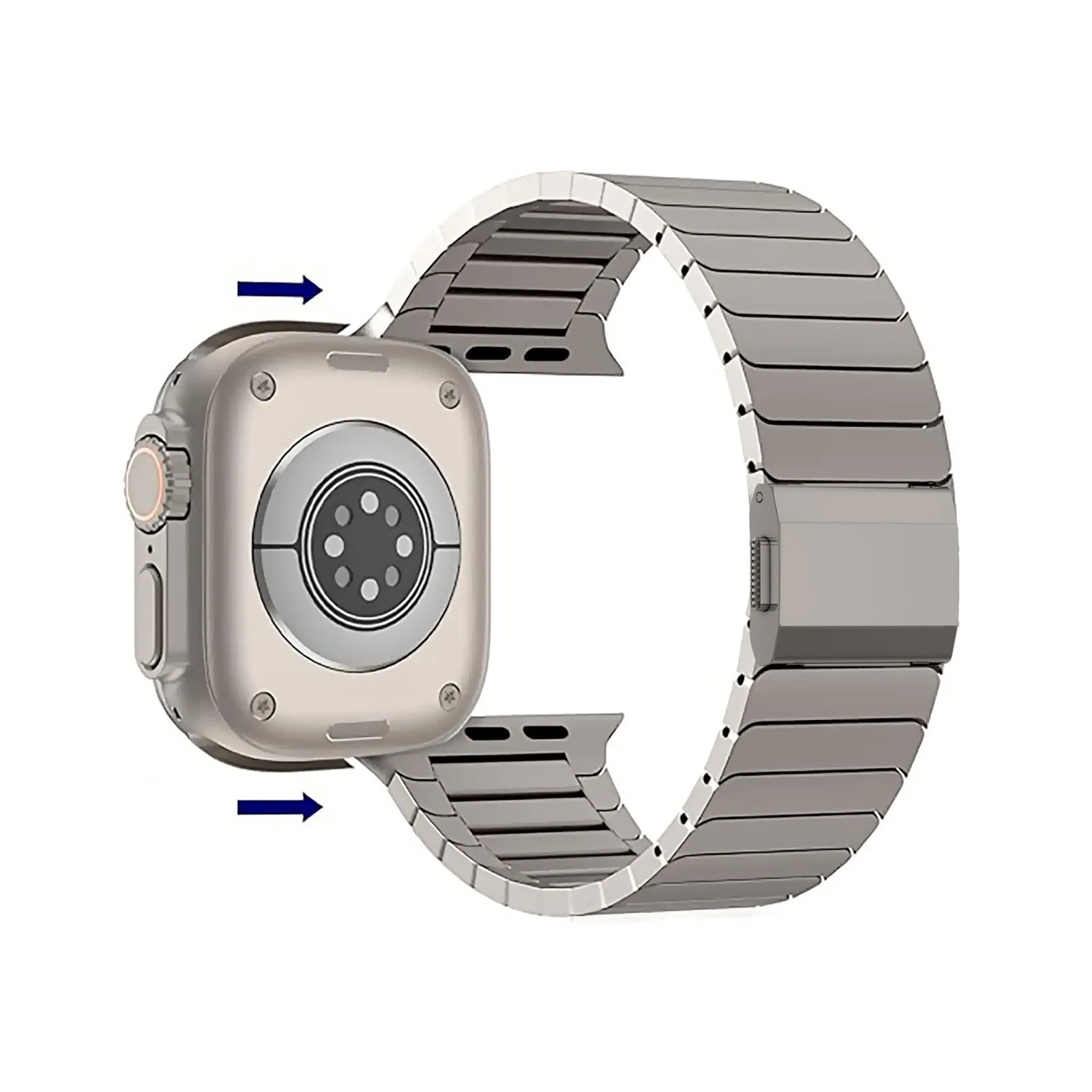 Titanium Metal Strap for Apple Watch Ultra 3 2 49mm 46mm 45mm 44mm Magnetic Buckle Wristband iWatch 11 10 9 8 7 6 5 4 SE 3 Band