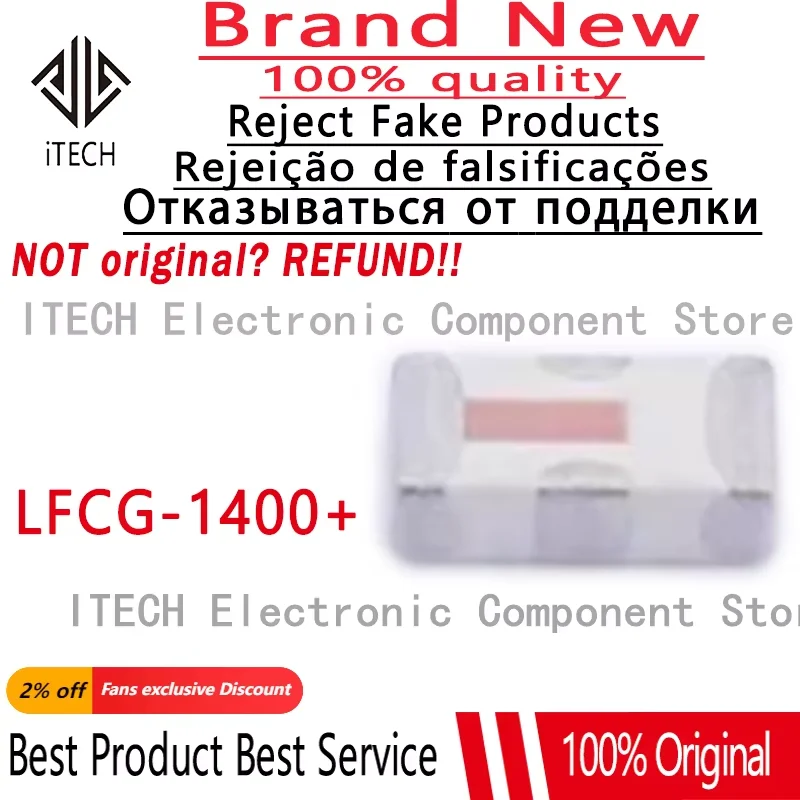 5pcs/lot Original LFCG-1400+ Low Pass Filter  Dc-1400mhz Mini Circuits 100% New and Genuine