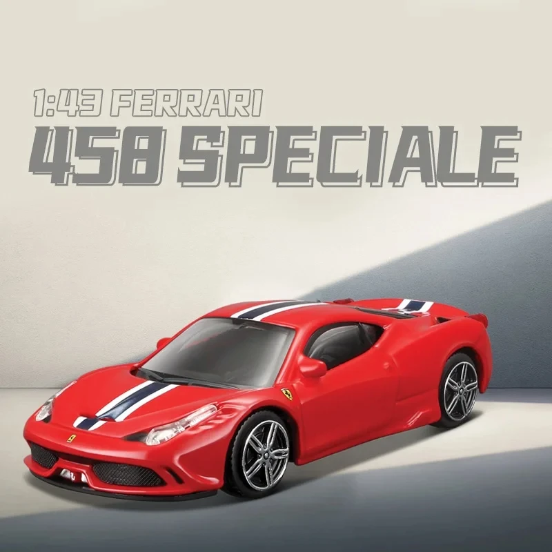 Hot Bburago 1:43 Ferrari F40 458 SF90 458 Spider Original Diecast  Miniature Art Boutique Xmas Kid Boy Toy Collection Car Models