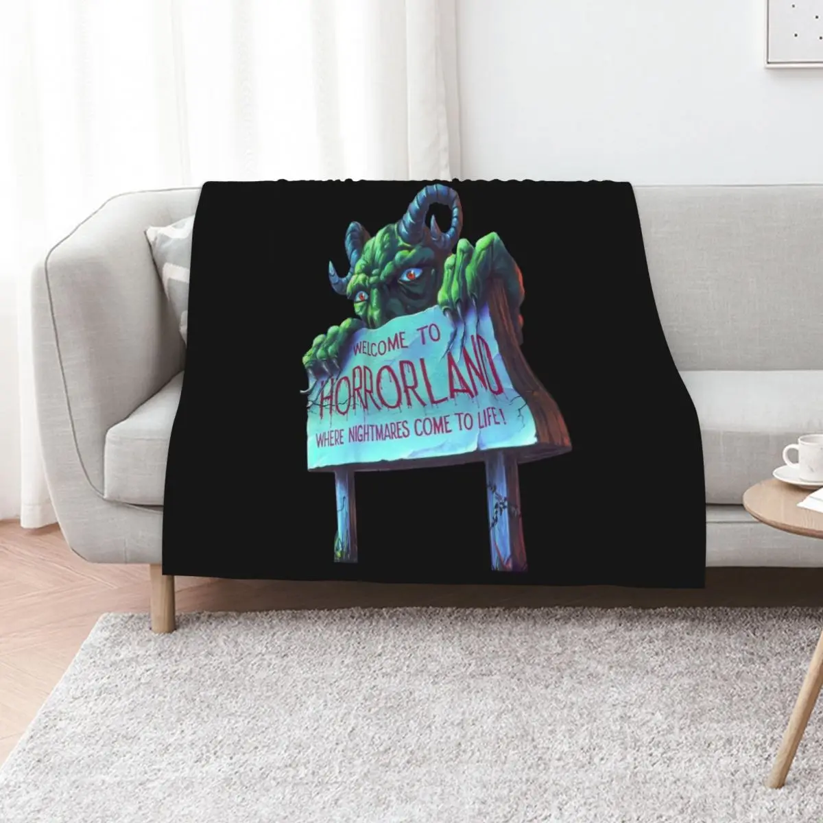 Horrorland Pullover Throw Blanket Beach Thermals For Travel warm for winter For Sofa Thin anime Moving Blankets