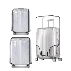 Waterproof PVC Dustproof Full Transparent Luggage Protector Cover Durable Suitcase Protector Travel Accessories