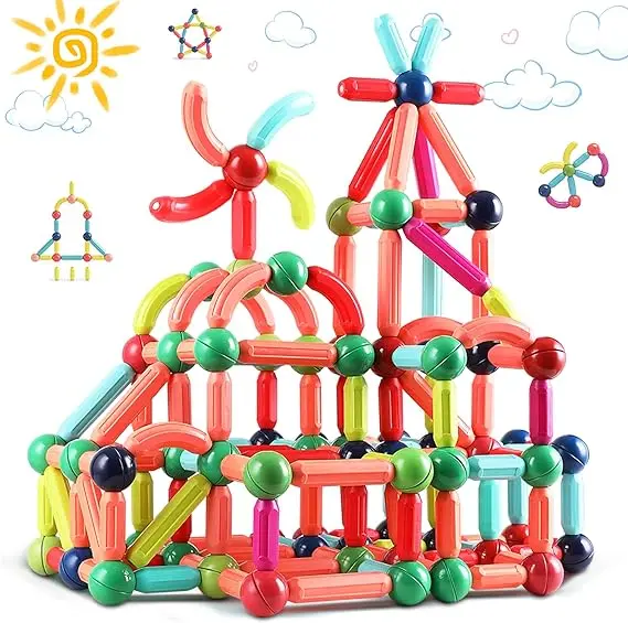 Building Blocks for Kids,STEM Construction Toys for Boys and Girls,Large Size  Balls Game Set