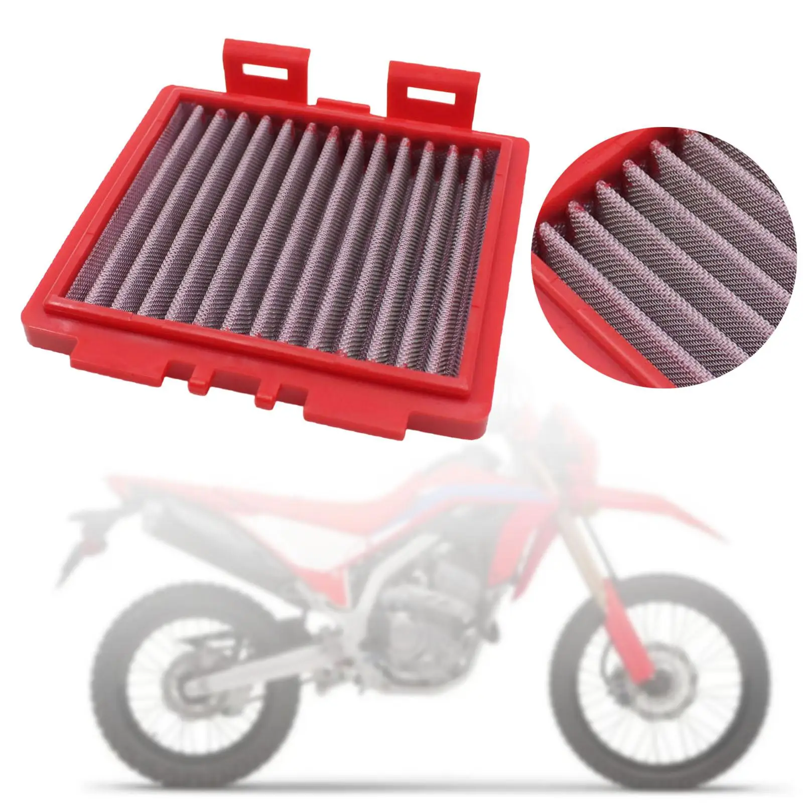 

Air Filter Filter System Easy Installation DIY Sturdy Professional Motorcycle Accessory for Component Parts
