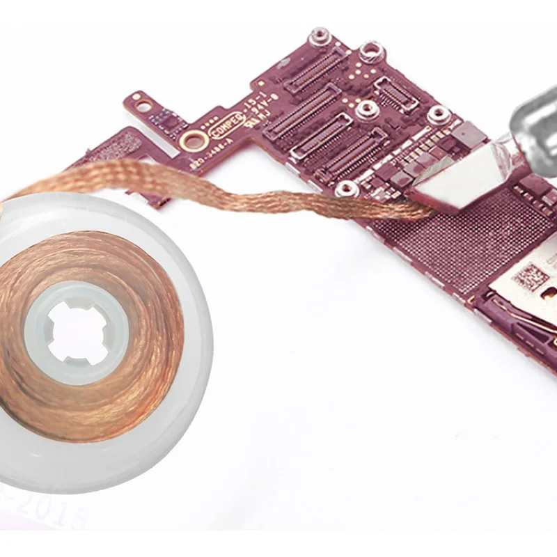 Trenza desoldadora, cinta de cobre, mecha para soldar, estaño para soldar, eliminación de soldadura, herramienta de reparación de teléfonos móviles, 1.5 m * 1.5/2/2.5/3 mm 2