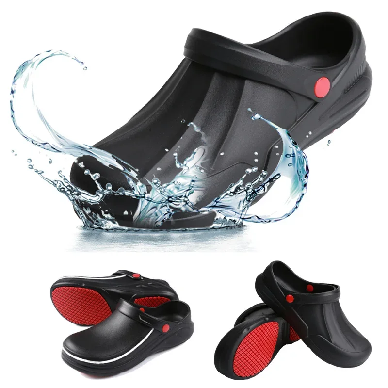2026 Unisex Work Shoes Outdoor Casual Shoes Men's Kitchen Non-slip Work Shoes Hotel Oil Release Waterproof Rain Boot for Men 장화