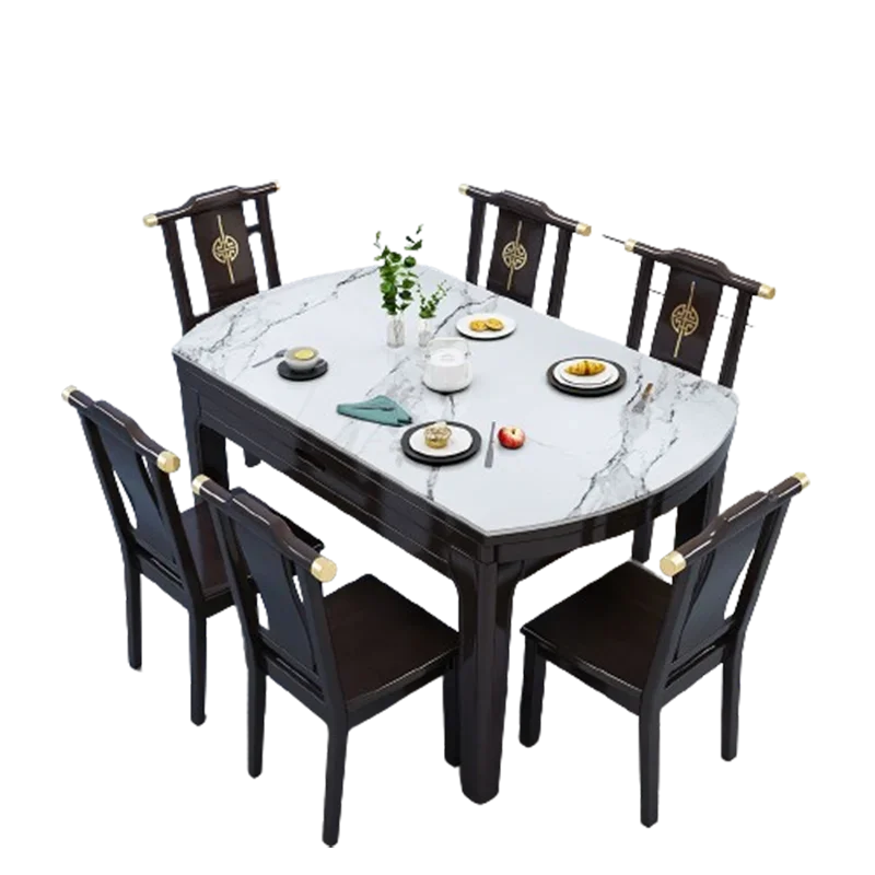 

Дизайнерские водонепроницаемые деревянные обеденные столы для дома, кухонные роскошные современные итальянские овальные обеденные столы, роскошная мебель