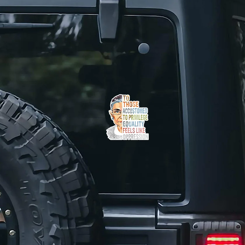 ملصقات HALLOFLOVE للنساء ، ملصقات لأجهزة الكمبيوتر المحمول ، نافذة ، سيارة ، مصد ، خوذة ، ماء B ، Ginsburg ، RBG ، LGBTQ #5