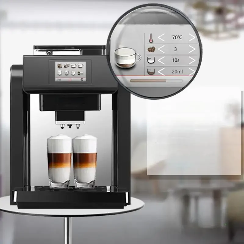 -Dual Boiler Espresso Cappuccino Latte Fully Automatic Professional Coffee Machine Maker view 3