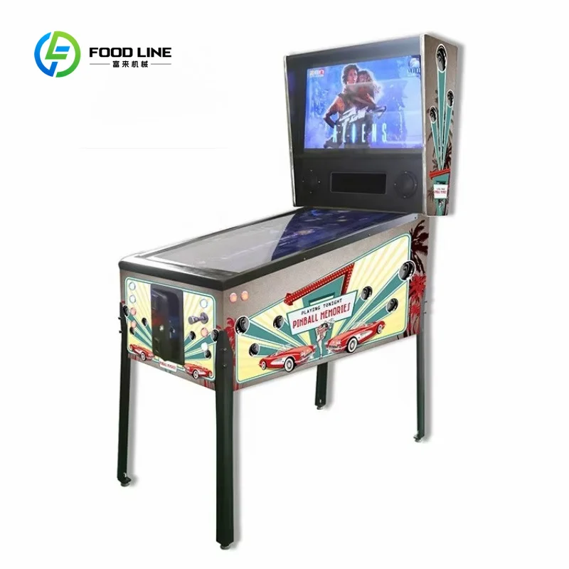 Customized Flipper Virtual Pinball Machine HD Screen Multi Game Coin Operated Electronic Arcade Pinball Machine