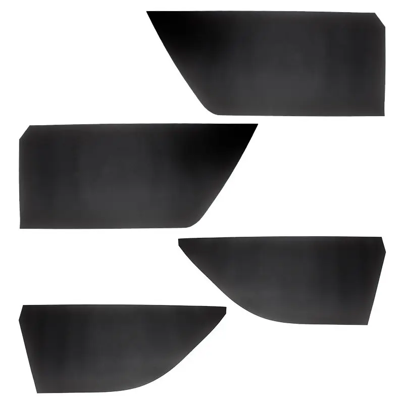 4pcs For Toyota Yaris Car Interior Door Handle Armrest Panel Microfiber Leather Cover Protective Trim With Mount Fittings