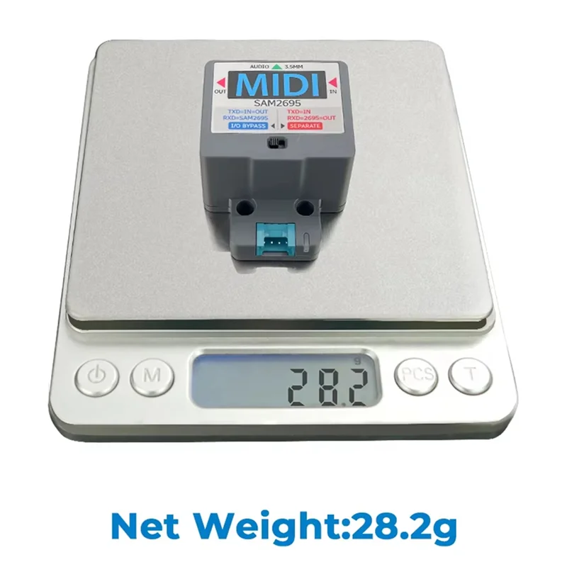 ABGI-Interfaz de procesamiento de audio 3,5 para puerto serie de unidad MIDI M5stack a unidad MIDI SAM2695