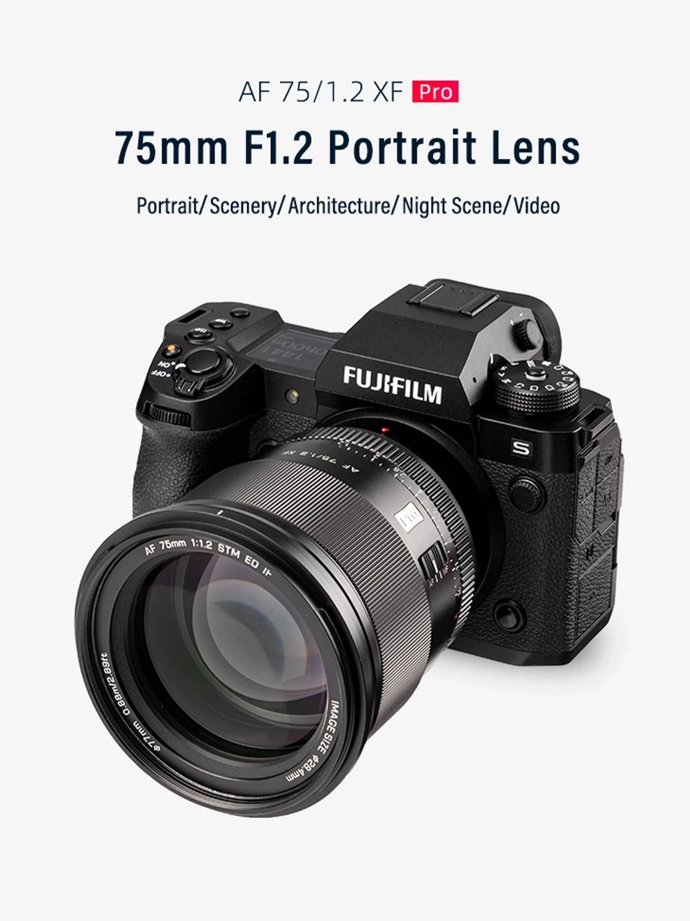 Viltrox 75mm F1.2 Pro カメラレンズ APS-C オートフォーカスレンズ