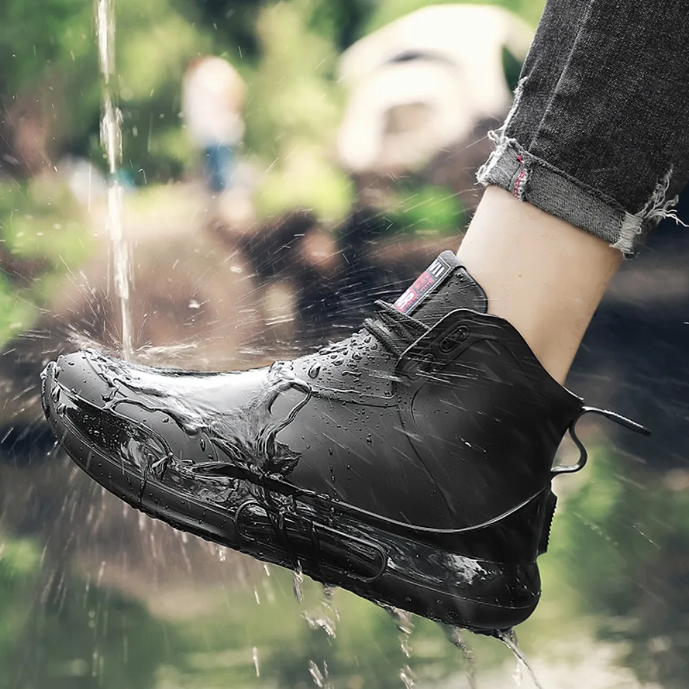 

2026 Waterproof rain boots for men and women, high-quality rain boots for outdoor men, designer casual chef shoes