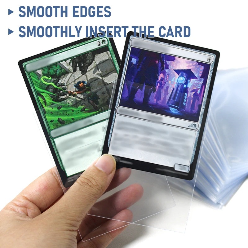 

66*91mm 100pcs Blue Light Card Slveeves Multiple Size Card Sleeves For MTG YGO Trading Card Protection