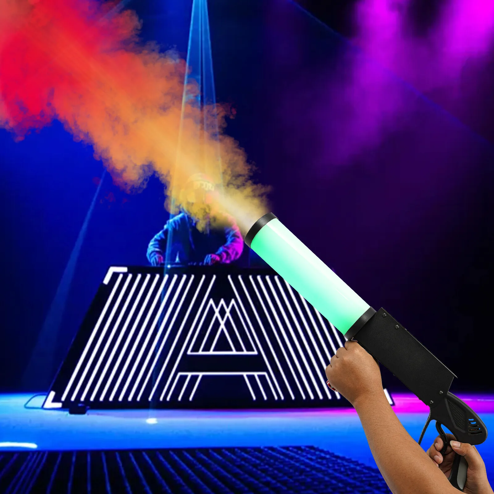 LED CO2 Gun LED Confetti Cannon Machine CO2 Jet Stage Event for Party DJ Club US