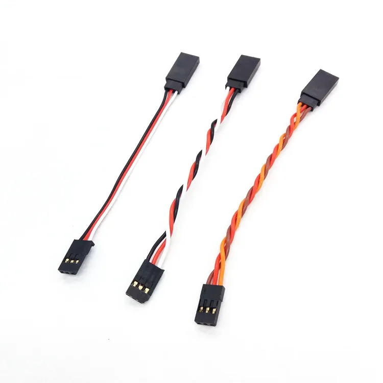 100PCS 150mm 200mm 300mm 500mm Futaba JR Male To Female Motor Servo Lead Cable Extension Wire For RC Helicopter Drone Aircraft