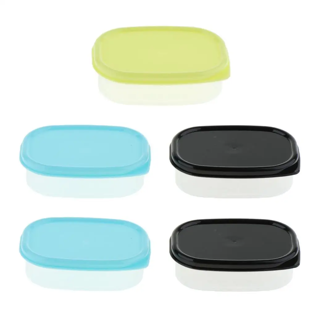 Portable Plastic Environmental Storage Box Organizer Case 5 Pieces