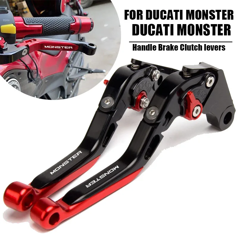 CNC Aluminum Handle Accessories Motorcycle Brake Clutch Levers for Ducati Monster ST2 M 400 600 620 750 919 796 696 M600 ST2