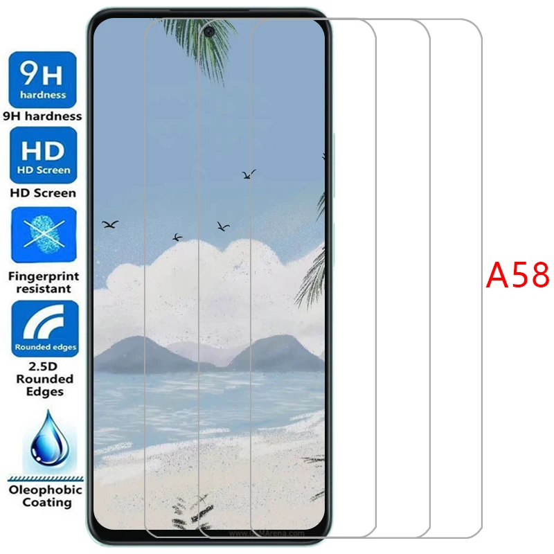 screen protector for oppo a58 4g 5g protective tempered glass on oppoa58 a 58 58a 4 5 g a584g a585g film glas opp opo oppa appo