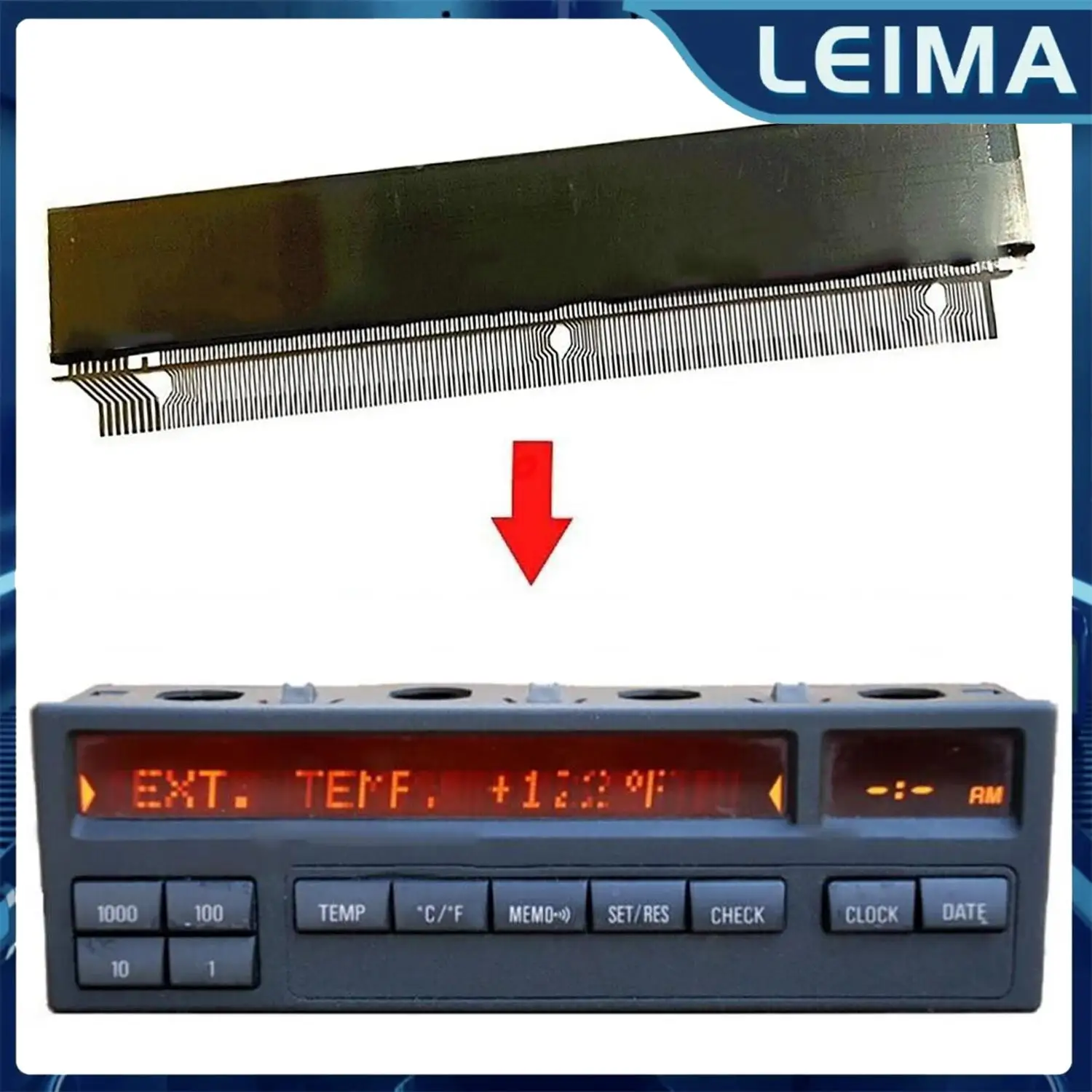 11-Button Computer OBC LCD Display 62138357666 62136913865 24435260 For BMW E36 3-Series M3 318/325/323/328 E31 8-series 840/850