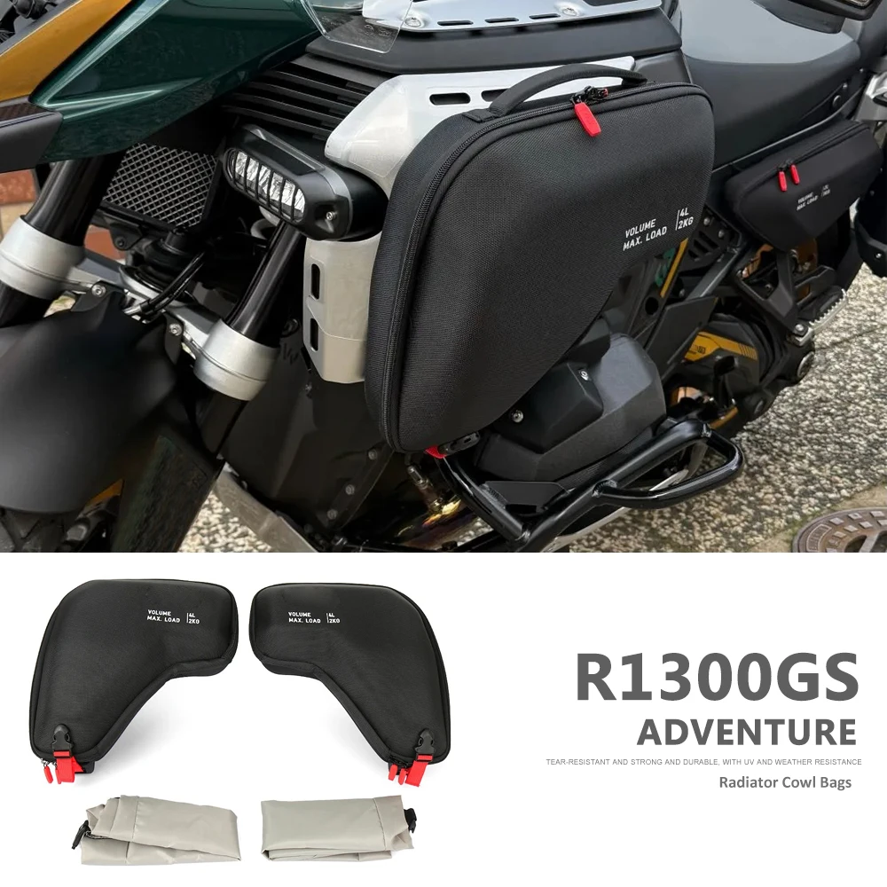 

Radiator Cowl Bag Motorcycle Accessories R 1300 GS ADV R1300GSA 2025 Fairing Left Right Waterproof For BMW R1300GS Adventure