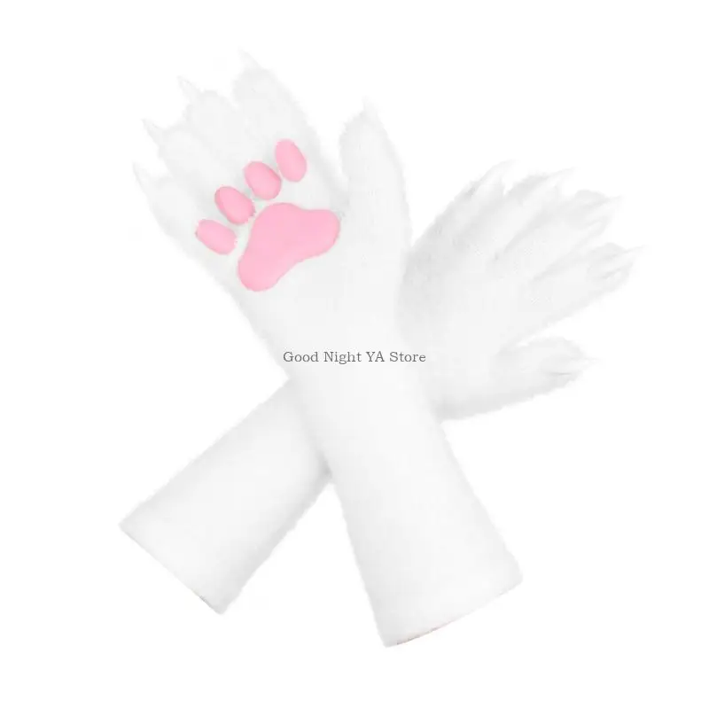 Halloween Găng tay dài silicone mềm sang trọng với móng tay dành cho trẻ