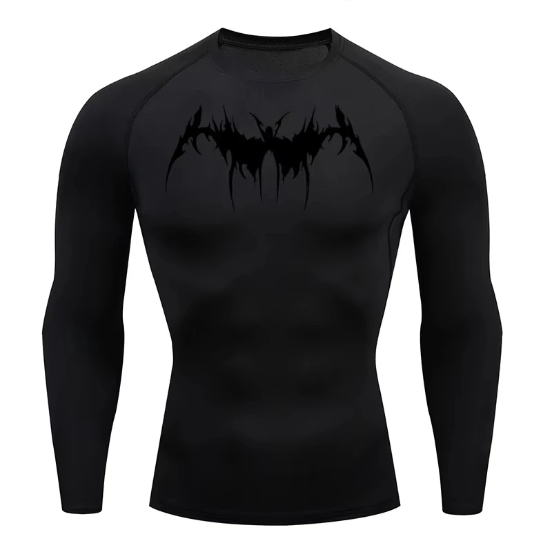 

Y2K Compression Shirt Men Fitness Gym Skeleton Sport Running T-Shirt Rashgard Tops Tee Quick Dry Short Sleeve T-Shirt For Men
