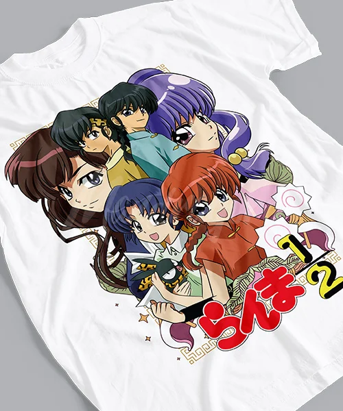 T-shirt For Anime Ranma 1/2 y sus Encantadores Personajes