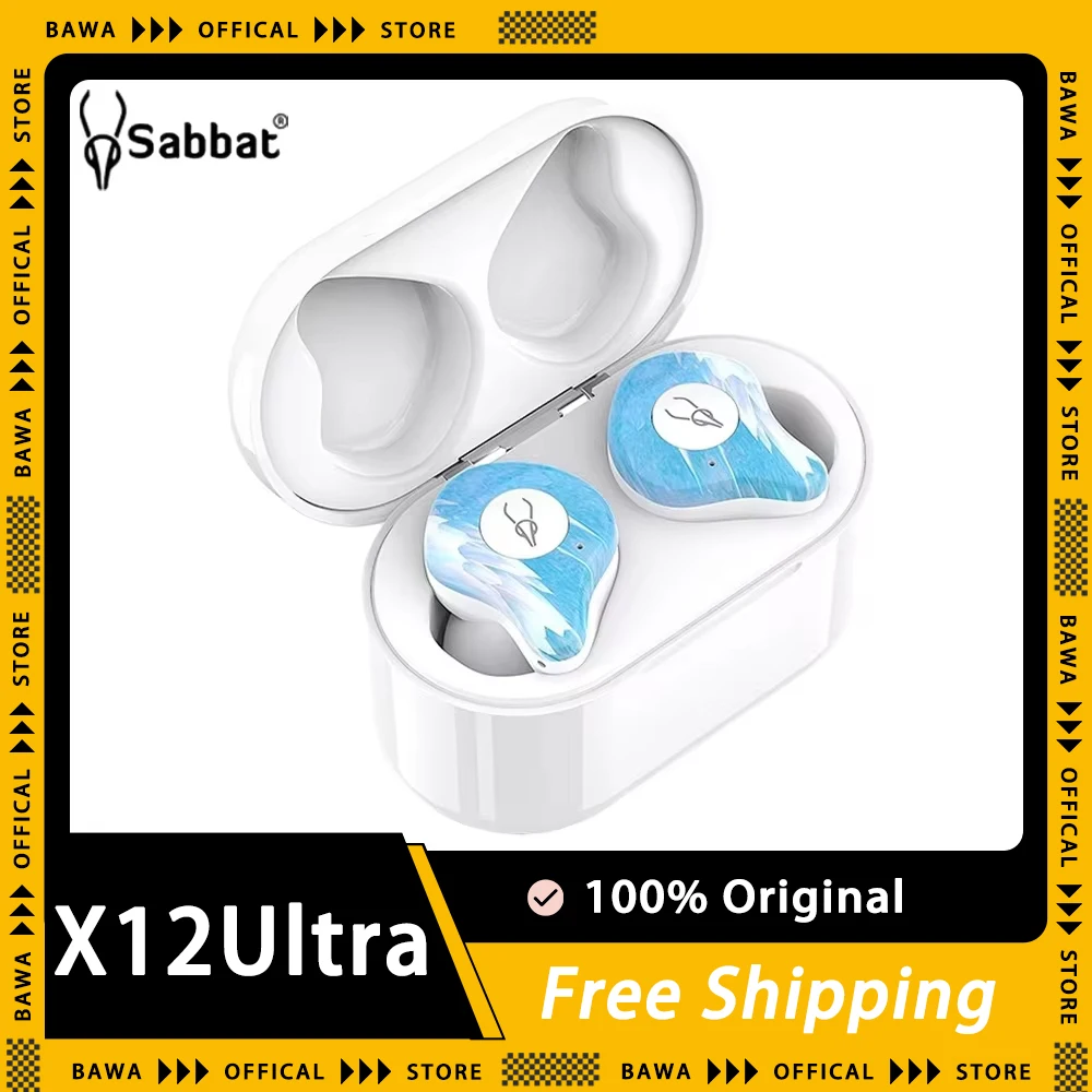 

Sabbat X12Ultra Wireless Bluetooth Earphone Hifi Sport TWS Earbuds Waterproof Noise Reduction Earphones Long Battery Life Game