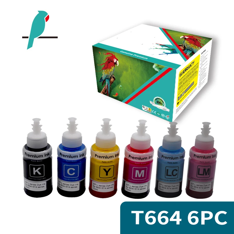 Compatible Refill Ink Bottle 672 673 674 664 T672 T673 T674 T664 Epson EcoTank ET2650 ET2550 ET16500 ET4500 ET3600 ET2600 L805