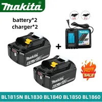 100% Original 18V Makita battery 6000mAh LED Rechargeable Lithium for makita 18v battery BL1830B BL1840B BL1850B BL1860B BL1815N