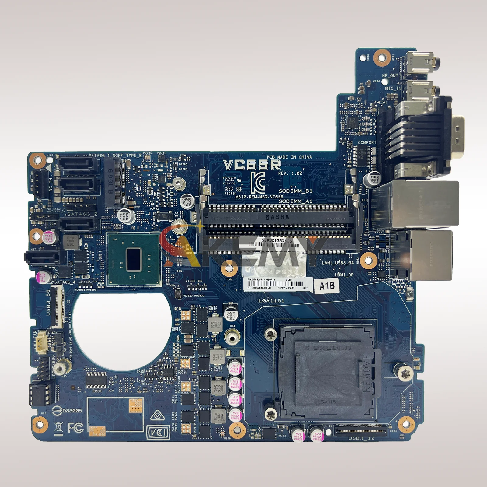 Placa base para ordenador portátil VC65 para placa base para portátil ASUS VivoMini VC65 Este artículo está en stock 100% pruebas OK envío rápido Alta calidad