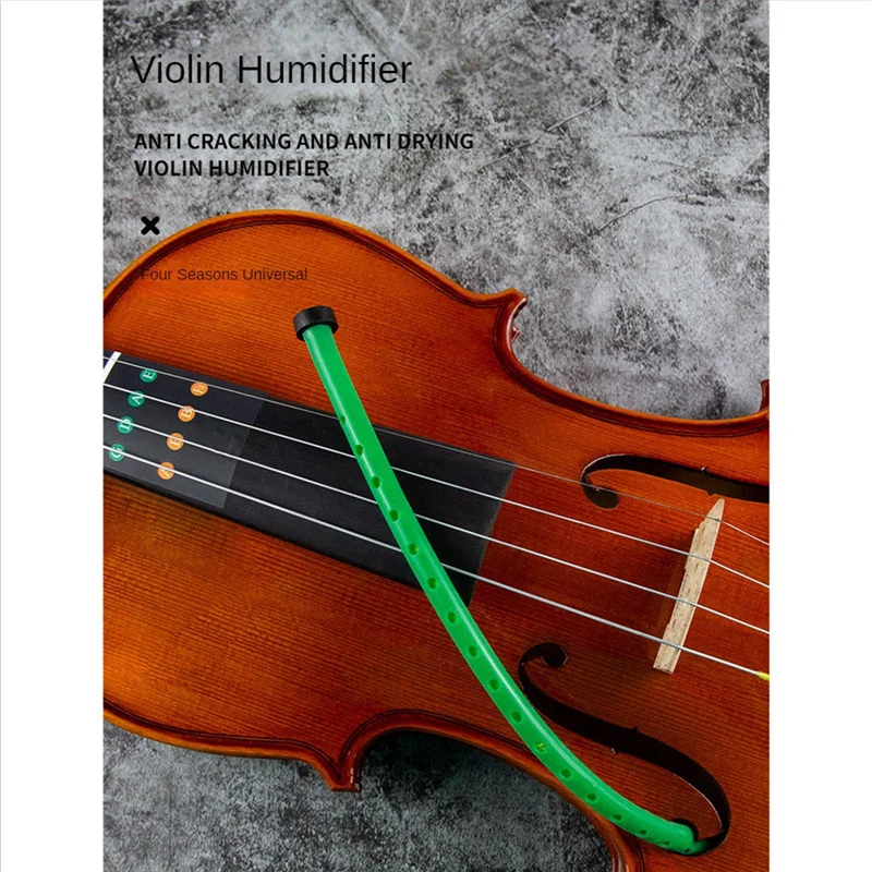 2 ピースバイオリンサウンドホール加湿器 F 穴加湿器ひび割れを防止フレットエンドトップシンキング乾燥
