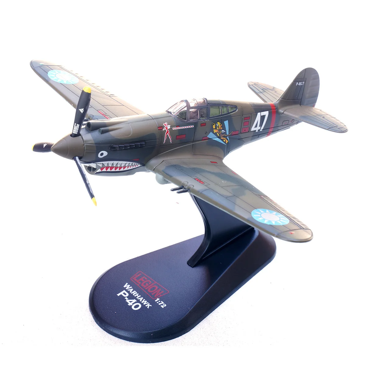 

LEGION 1:72 Scale 1942 P-40C Fighter #47 Model 14623LD Diecast Alloy Classics Toys Souvenir Collectibles Gifts Static Display