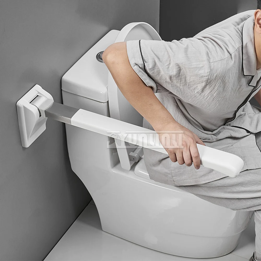 

Elderly Safety Handrail Anti-Slip Disabled Toilet Handle Foldable Accessible Bathroom Grab Bar for Toilet Use