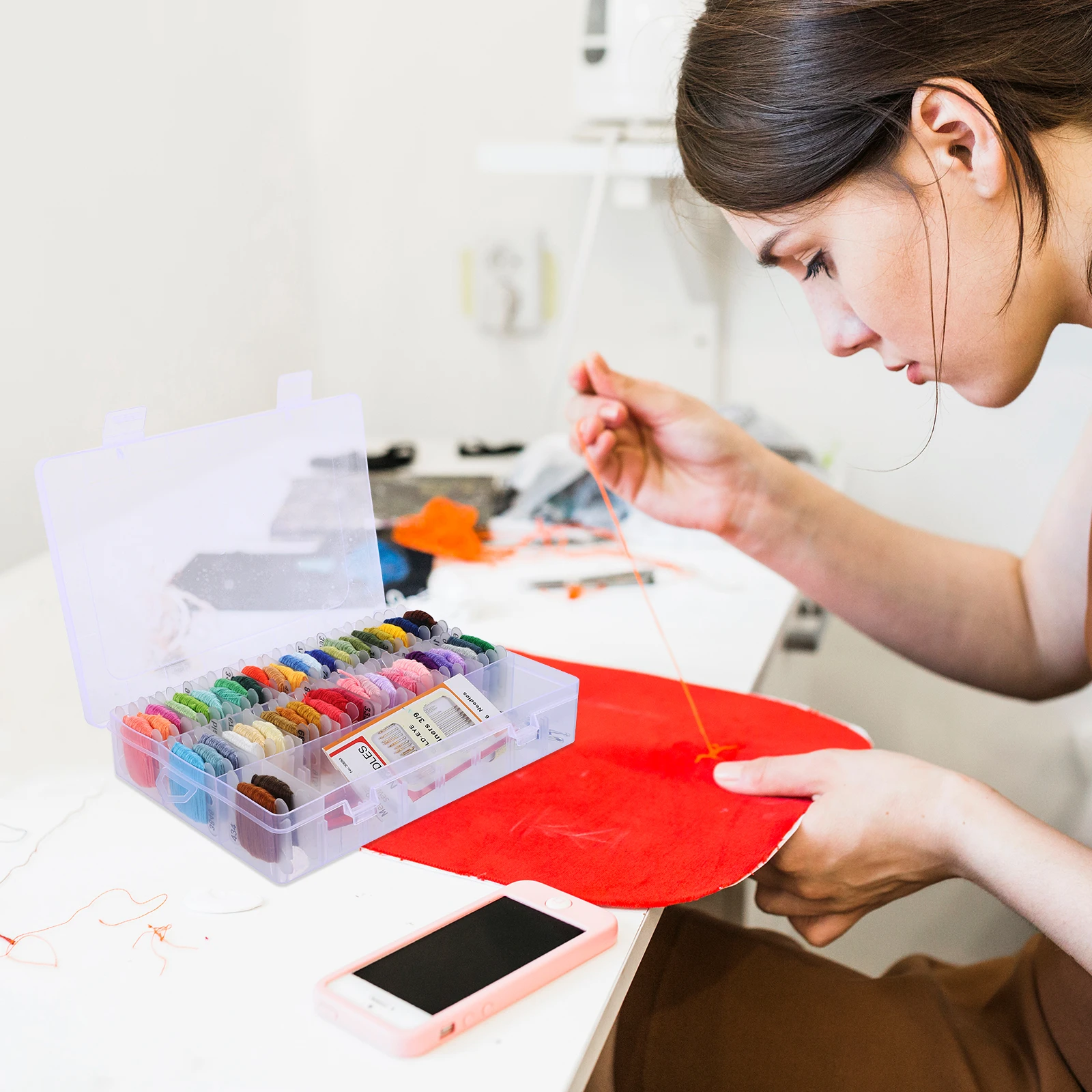 

Embroidery Kit Starter Hand Stitch Practice Cross Stitch Tool Beginner Kits DIY Art Craft Wool Thread Set Christmas Gift